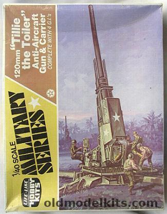 Life-Like 1/40 120mm Tillie The Toiler Anti-Aircraft Gun and Carrier - (ex Adams), 09657 plastic model kit